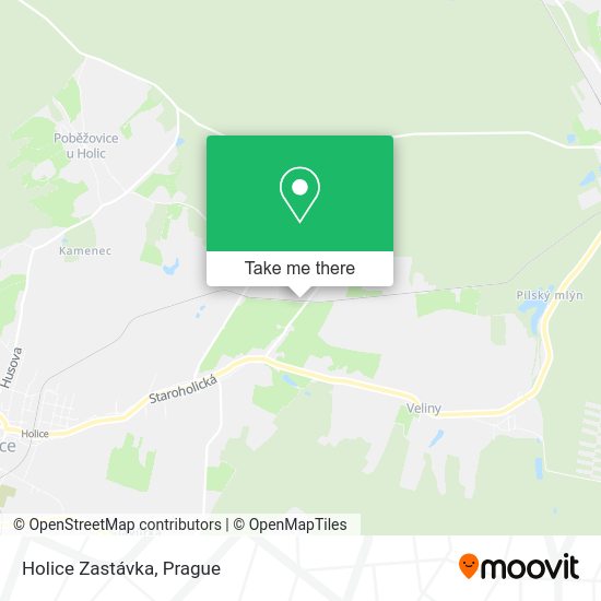 Карта Holice Zastávka