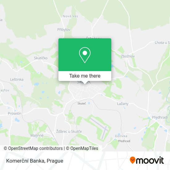 Komerční Banka map