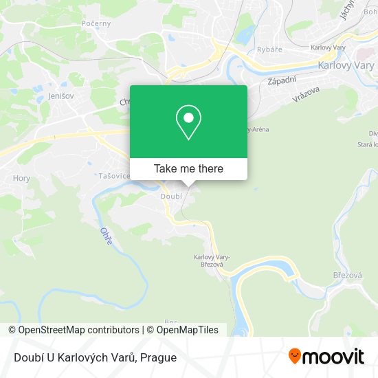 Doubí U Karlových Varů map