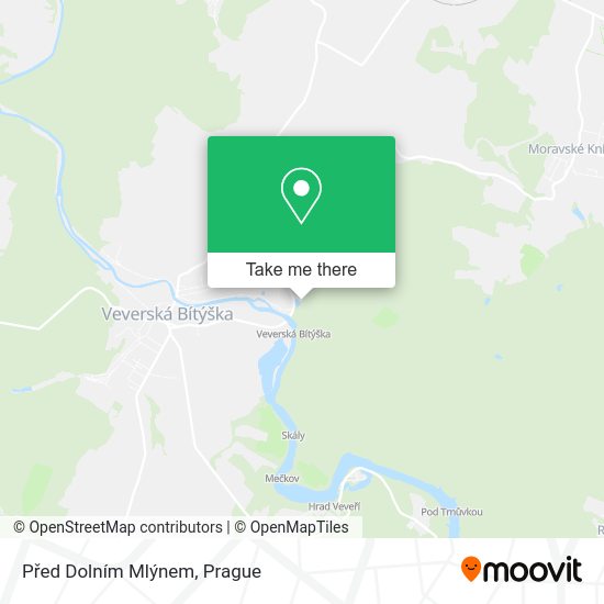 Před Dolním Mlýnem map