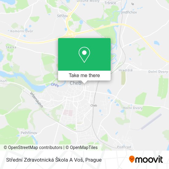 Střední Zdravotnická Škola A Voš map