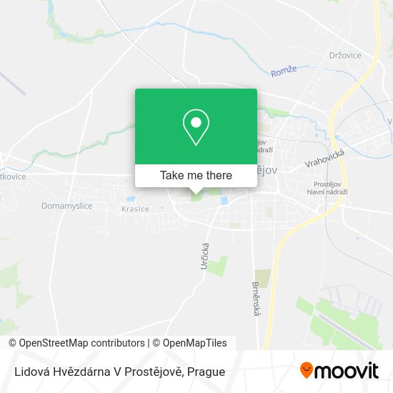 Lidová Hvězdárna V Prostějově map