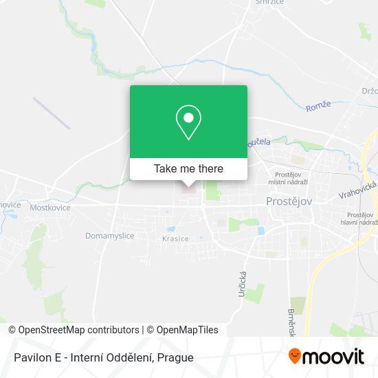 Pavilon E - Interní Oddělení map