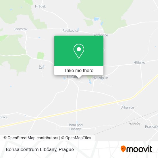 Bonsaicentrum Libčany map