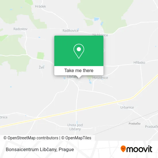 Карта Bonsaicentrum Libčany