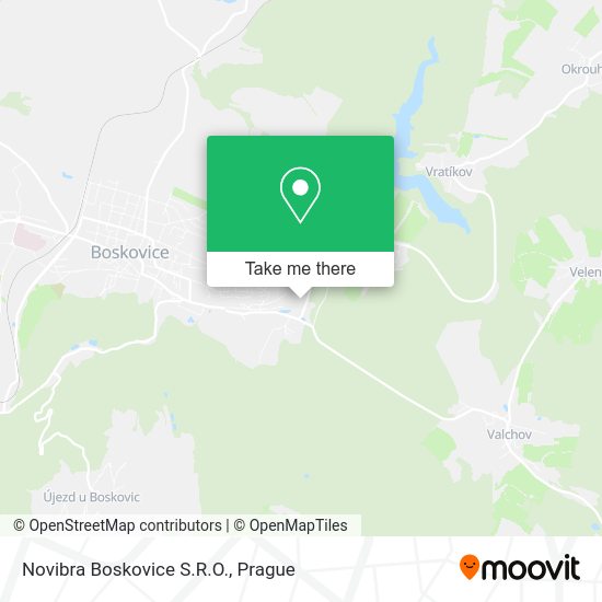 Novibra Boskovice S.R.O. map