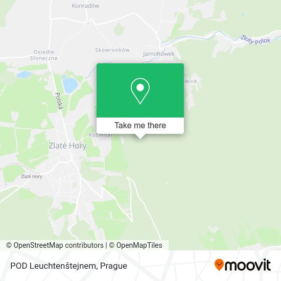 POD Leuchtenštejnem map