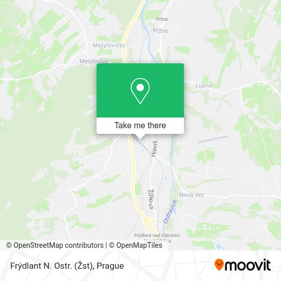 Frýdlant N. Ostr. (Žst) map