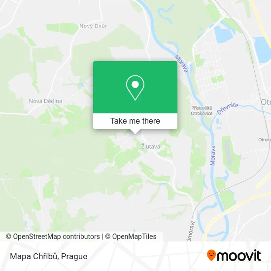 Карта Mapa Chřibů