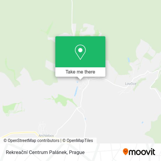 Rekreační Centrum Palánek map