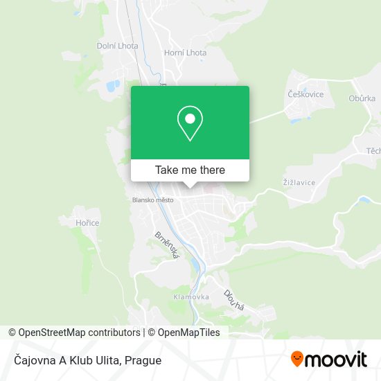 Čajovna A Klub Ulita map