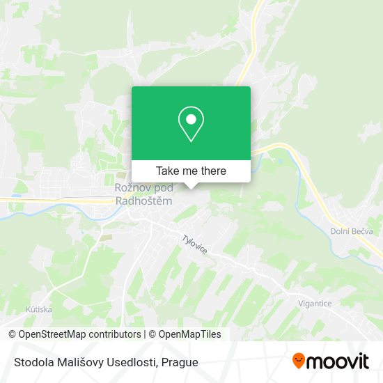 Stodola Mališovy Usedlosti map