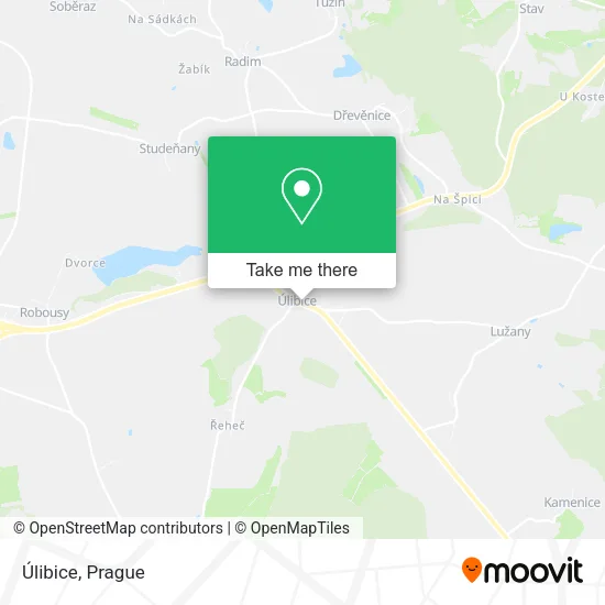 Карта Úlibice