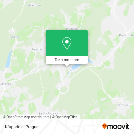 Křapadola map