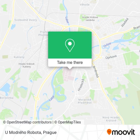 Карта U Modrého Robota