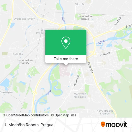 Карта U Modrého Robota
