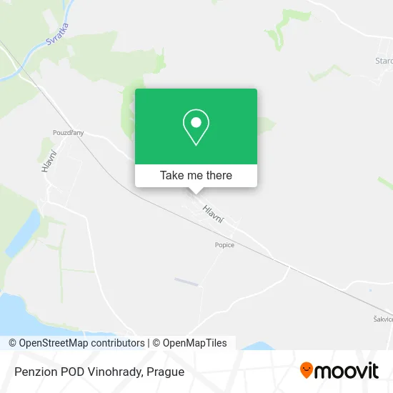 Карта Penzion POD Vinohrady