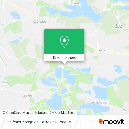 Hasičská Zbrojnice Čejkovice map