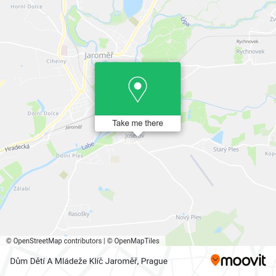 Dům Dětí A Mládeže Klíč Jaroměř map