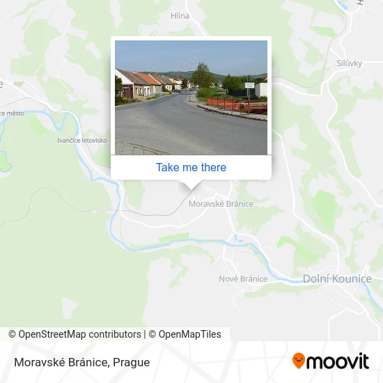 Карта Moravské Bránice