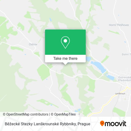 Běžecké Stezky Lanškrounské Rybbníky map