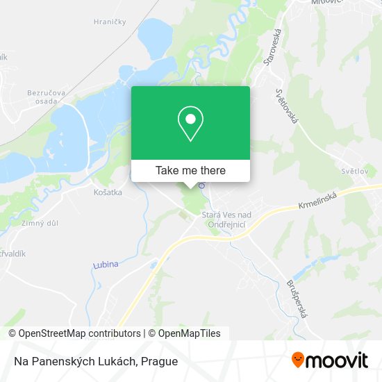 Na Panenských Lukách map