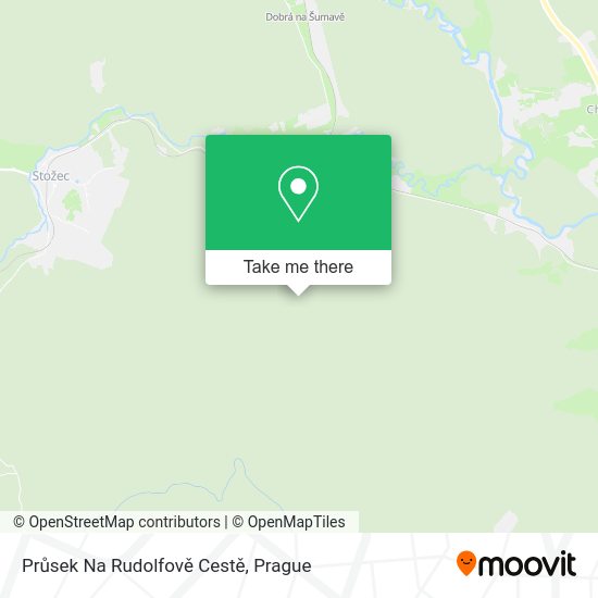 Průsek Na Rudolfově Cestě map