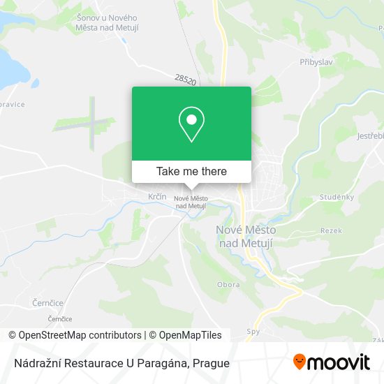 Nádražní Restaurace U Paragána map