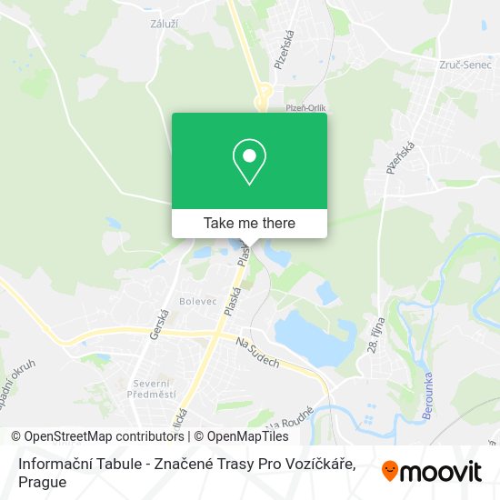 Informační Tabule - Značené Trasy Pro Vozíčkáře map