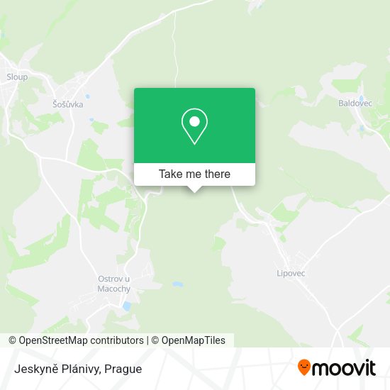 Jeskyně Plánivy map