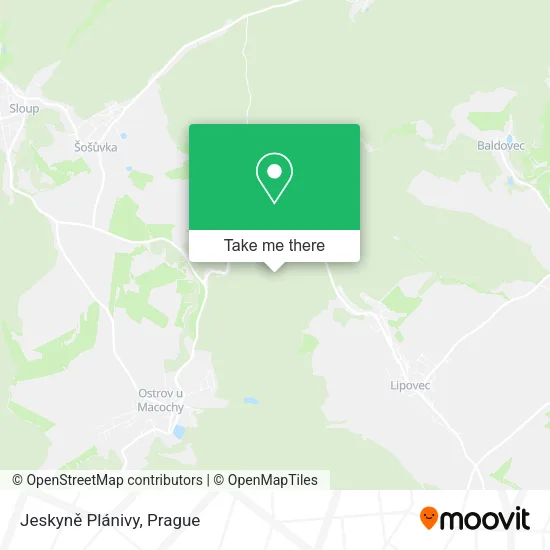 Карта Jeskyně Plánivy