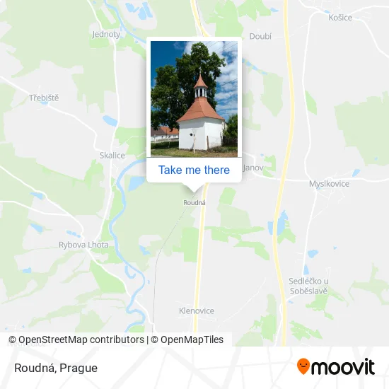 Карта Roudná