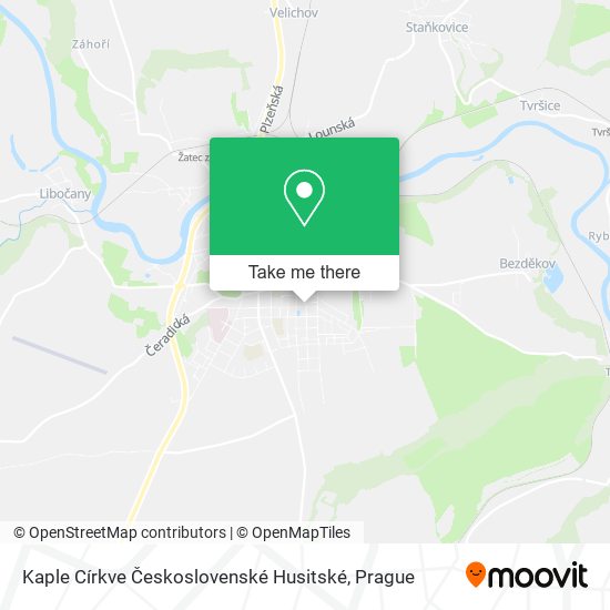 Kaple Církve Československé Husitské map