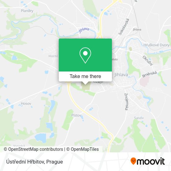 Ústřední Hřbitov map