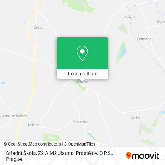 Střední Škola, Zš A Mš Jistota, Prostějov, O.P.S. map