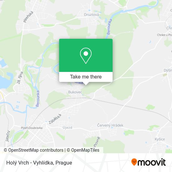 Holý Vrch - Vyhlídka map
