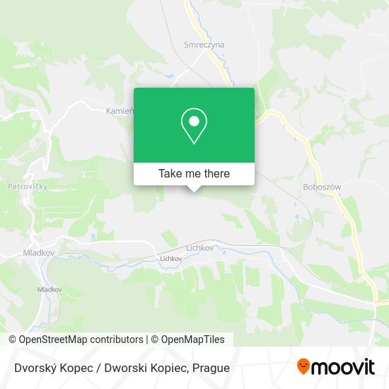 Dvorský Kopec / Dworski Kopiec map
