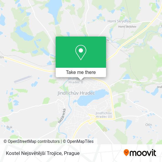 Kostel Nejsvětější Trojice map
