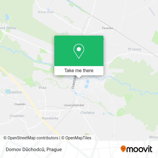 Domov Důchodců map