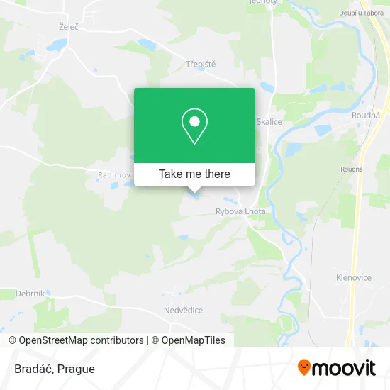 Карта Bradáč