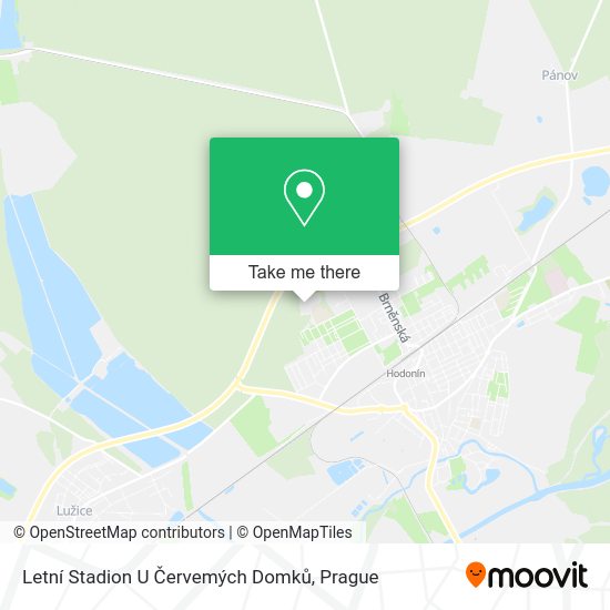 Letní Stadion U Červemých Domků map