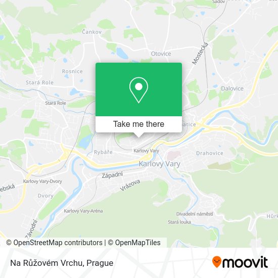 Na Růžovém Vrchu map
