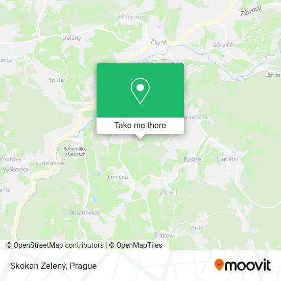 Skokan Zelený map