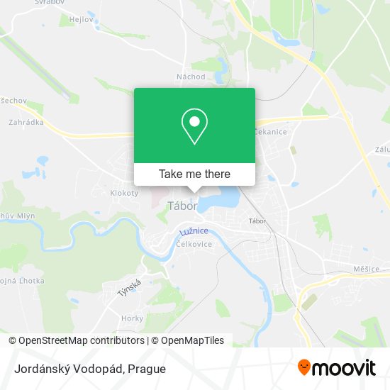 Jordánský Vodopád map
