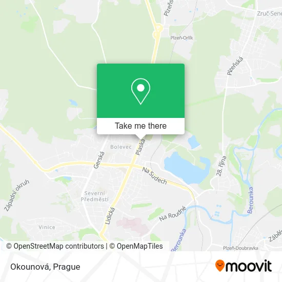 Карта Okounová