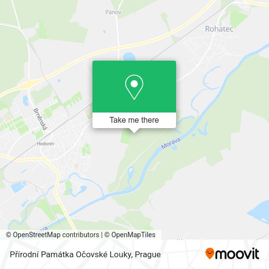 Přírodní Památka Očovské Louky map