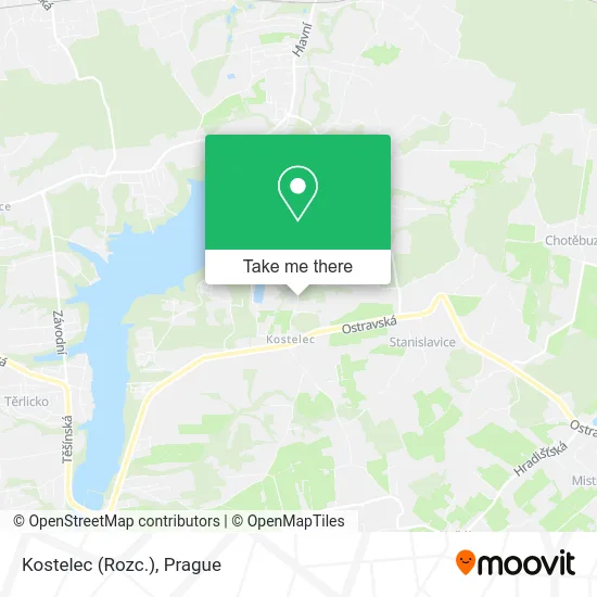 Карта Kostelec (Rozc.)