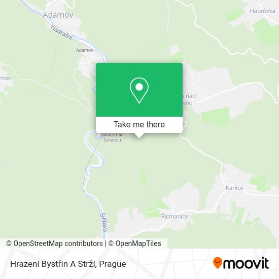 Hrazení Bystřin A Strží map
