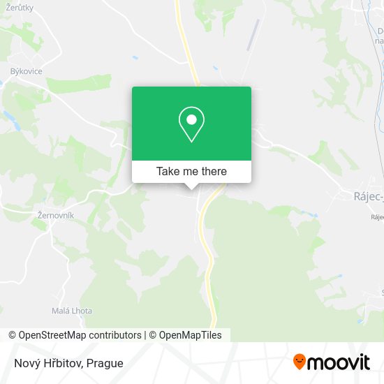 Nový Hřbitov map