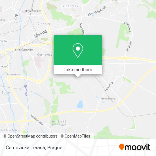 Černovická Terasa map
